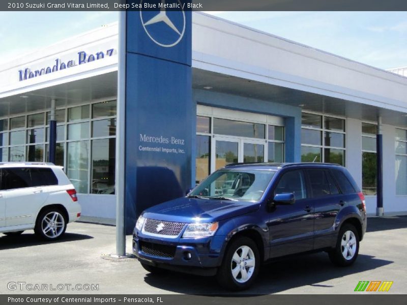 Deep Sea Blue Metallic / Black 2010 Suzuki Grand Vitara Limited