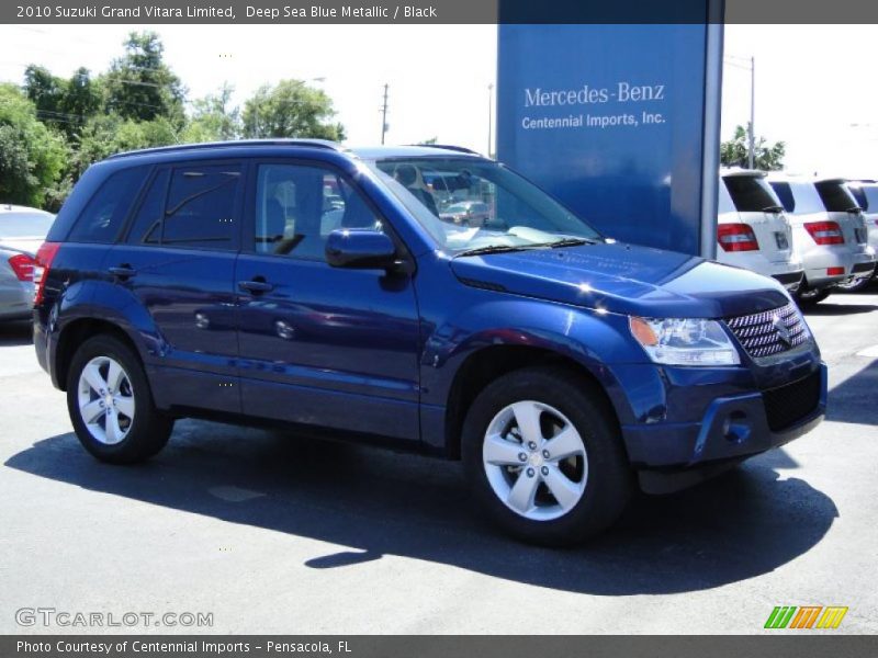 Deep Sea Blue Metallic / Black 2010 Suzuki Grand Vitara Limited