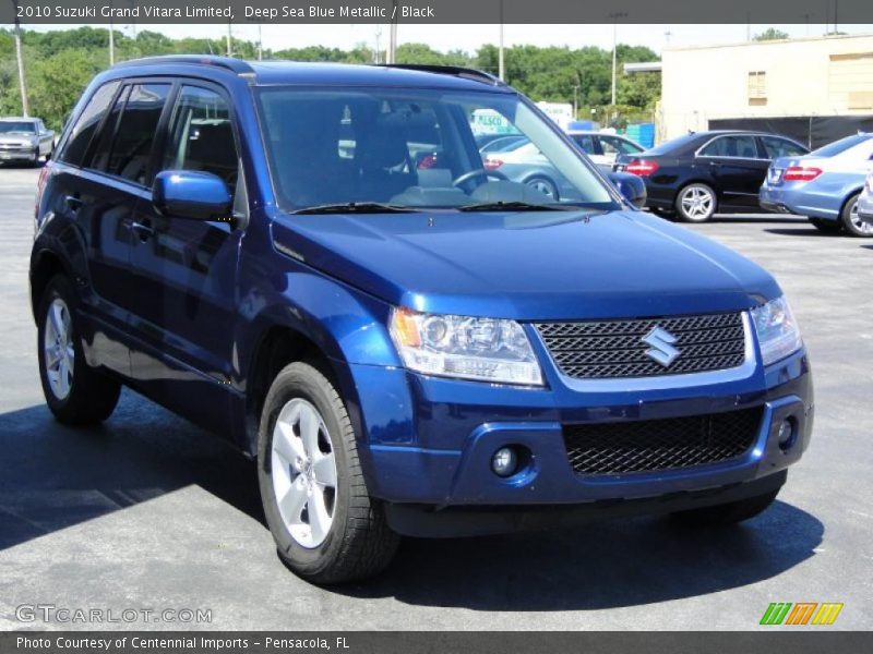 Deep Sea Blue Metallic / Black 2010 Suzuki Grand Vitara Limited