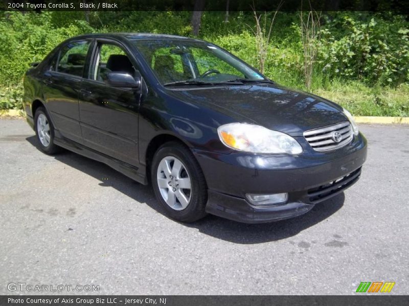Black / Black 2004 Toyota Corolla S