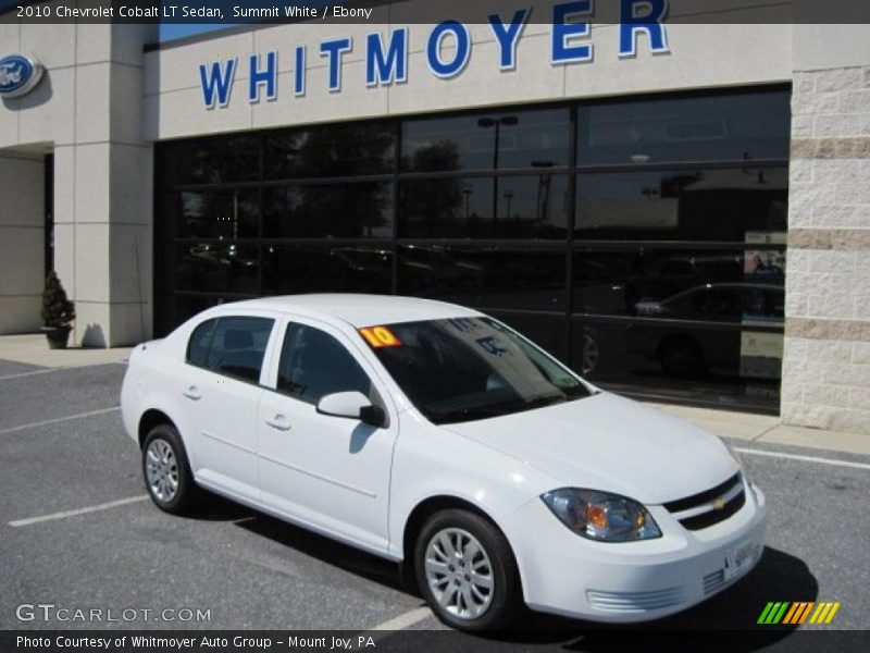 Summit White / Ebony 2010 Chevrolet Cobalt LT Sedan