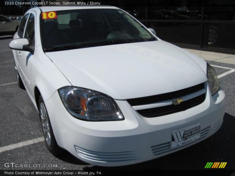 Summit White / Ebony 2010 Chevrolet Cobalt LT Sedan