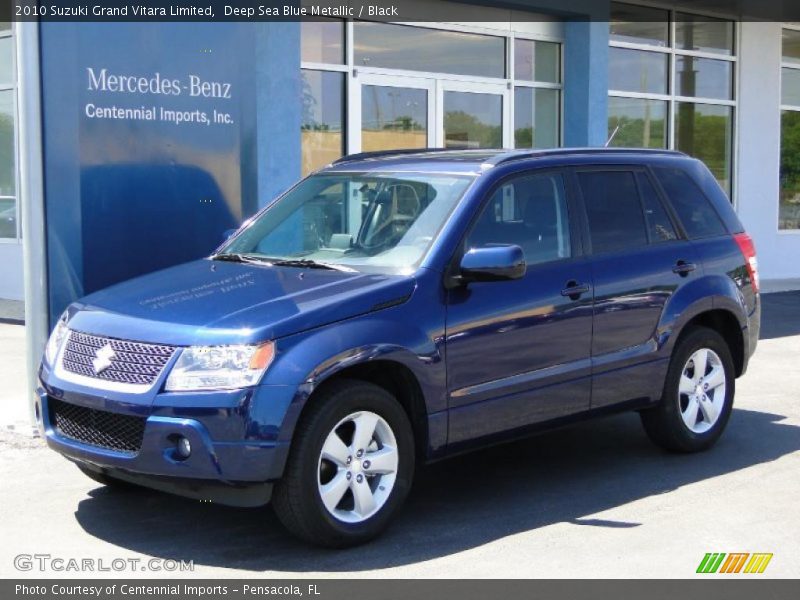 Deep Sea Blue Metallic / Black 2010 Suzuki Grand Vitara Limited