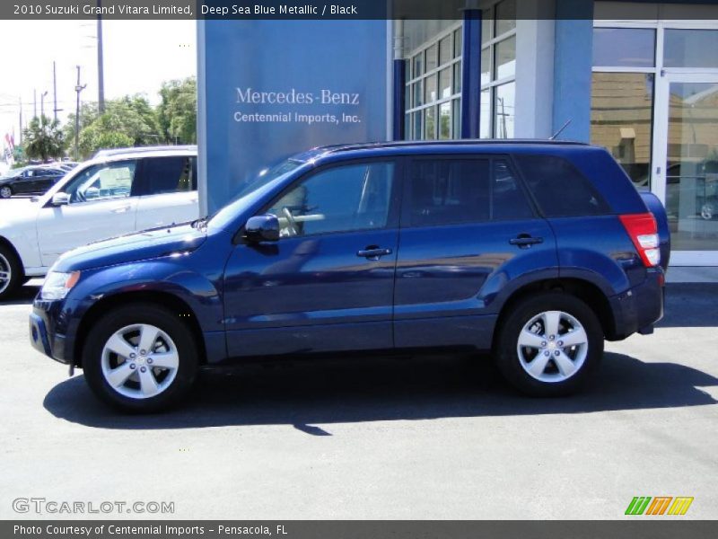 Deep Sea Blue Metallic / Black 2010 Suzuki Grand Vitara Limited