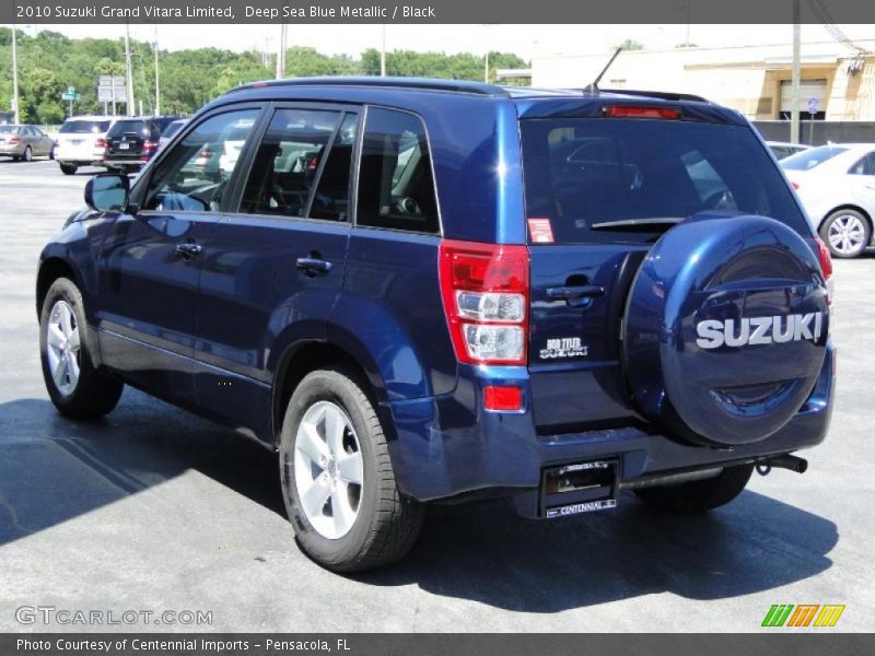 Deep Sea Blue Metallic / Black 2010 Suzuki Grand Vitara Limited