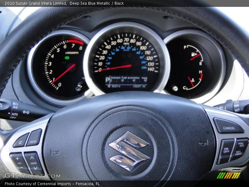 Deep Sea Blue Metallic / Black 2010 Suzuki Grand Vitara Limited