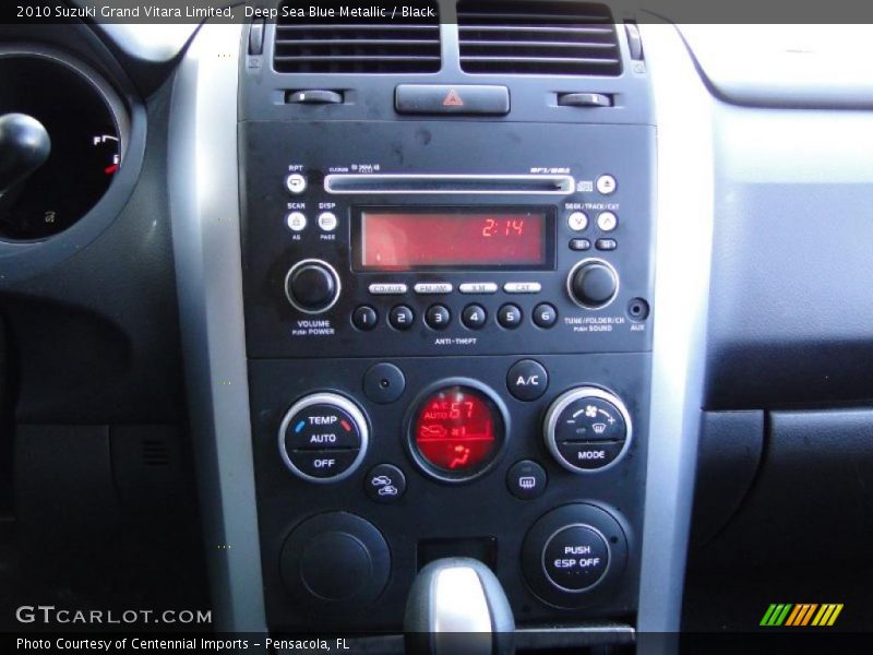 Deep Sea Blue Metallic / Black 2010 Suzuki Grand Vitara Limited