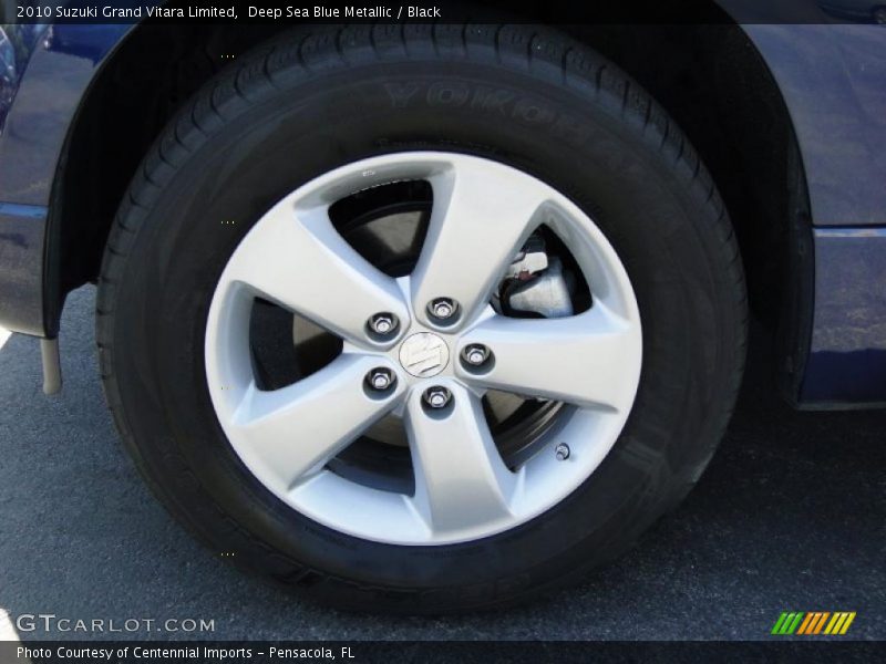 Deep Sea Blue Metallic / Black 2010 Suzuki Grand Vitara Limited