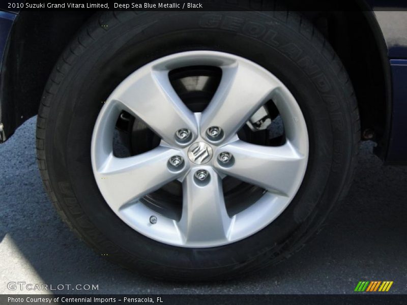 Deep Sea Blue Metallic / Black 2010 Suzuki Grand Vitara Limited