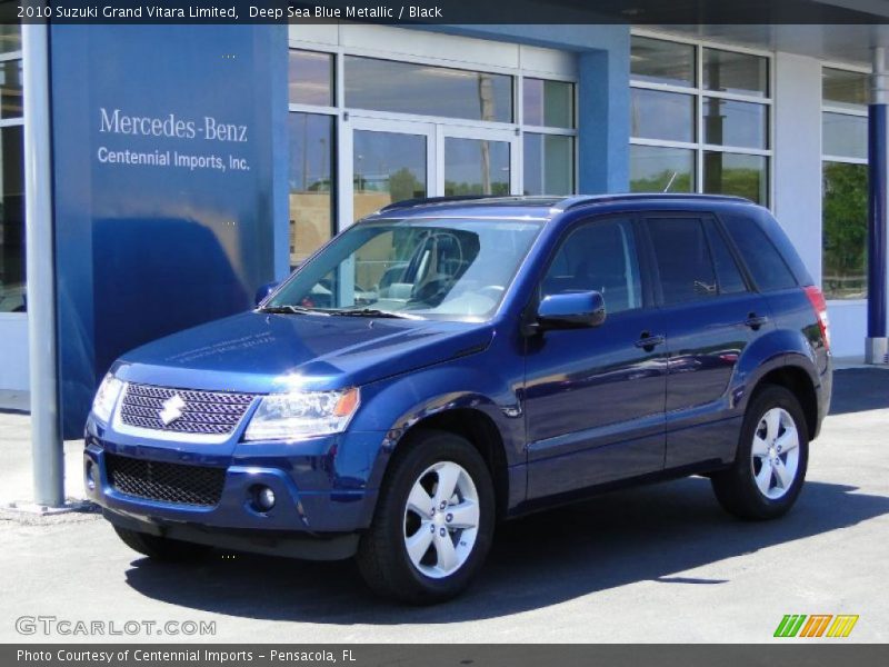 Deep Sea Blue Metallic / Black 2010 Suzuki Grand Vitara Limited