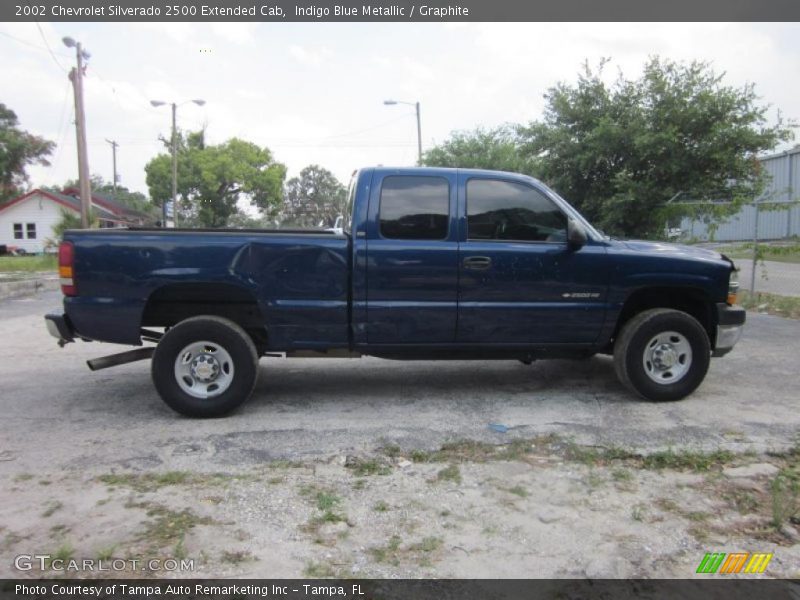 Indigo Blue Metallic / Graphite 2002 Chevrolet Silverado 2500 Extended Cab