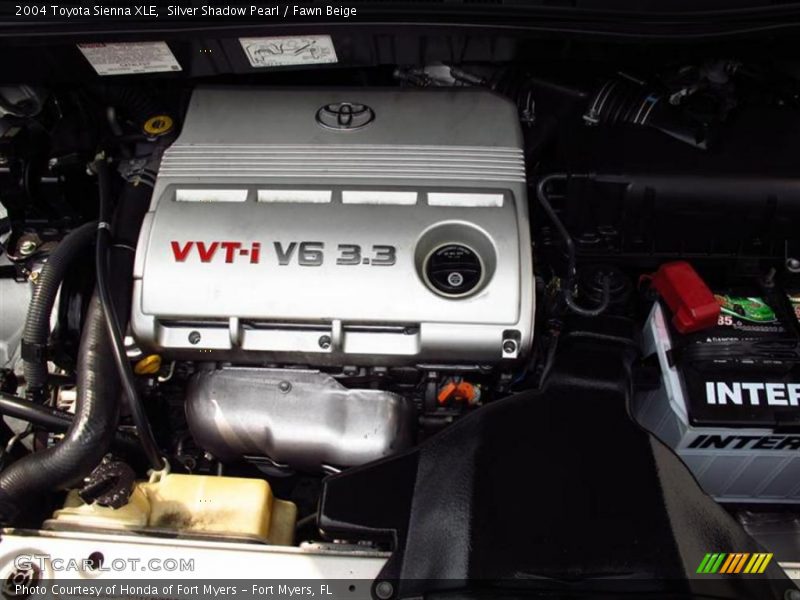 Silver Shadow Pearl / Fawn Beige 2004 Toyota Sienna XLE