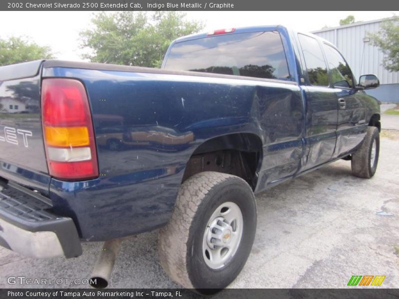 Indigo Blue Metallic / Graphite 2002 Chevrolet Silverado 2500 Extended Cab