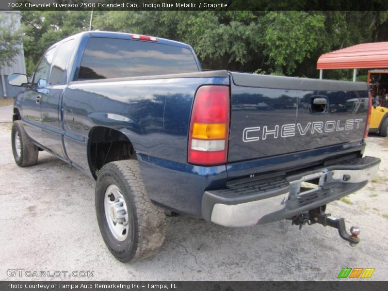 Indigo Blue Metallic / Graphite 2002 Chevrolet Silverado 2500 Extended Cab