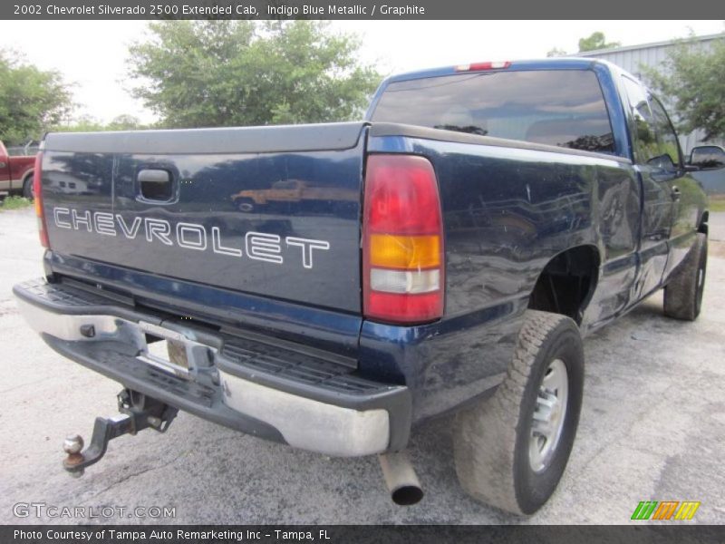 Indigo Blue Metallic / Graphite 2002 Chevrolet Silverado 2500 Extended Cab