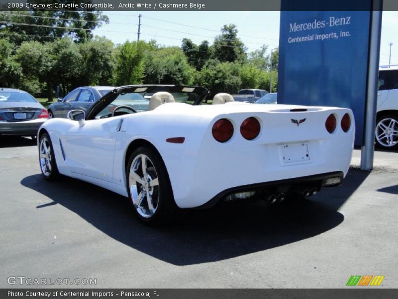 Arctic White / Cashmere Beige 2009 Chevrolet Corvette Convertible