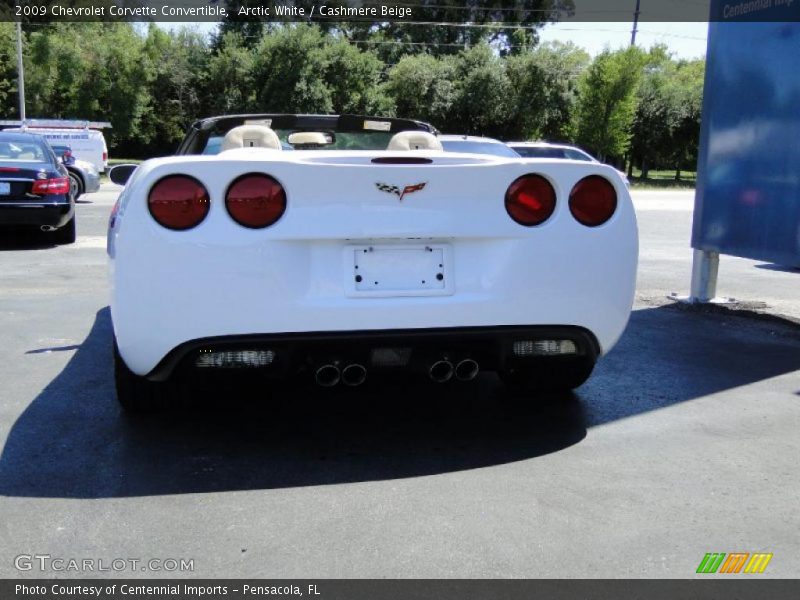 Arctic White / Cashmere Beige 2009 Chevrolet Corvette Convertible