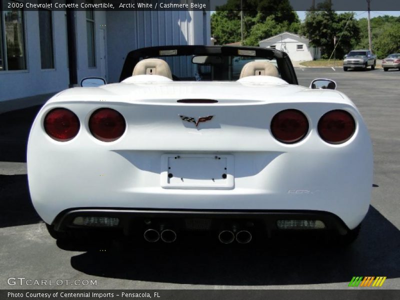 Arctic White / Cashmere Beige 2009 Chevrolet Corvette Convertible