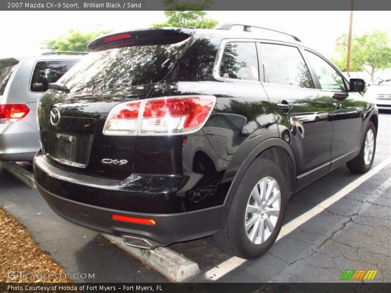 Brilliant Black / Sand 2007 Mazda CX-9 Sport