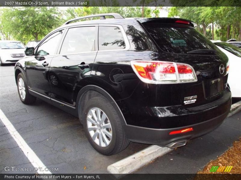 Brilliant Black / Sand 2007 Mazda CX-9 Sport