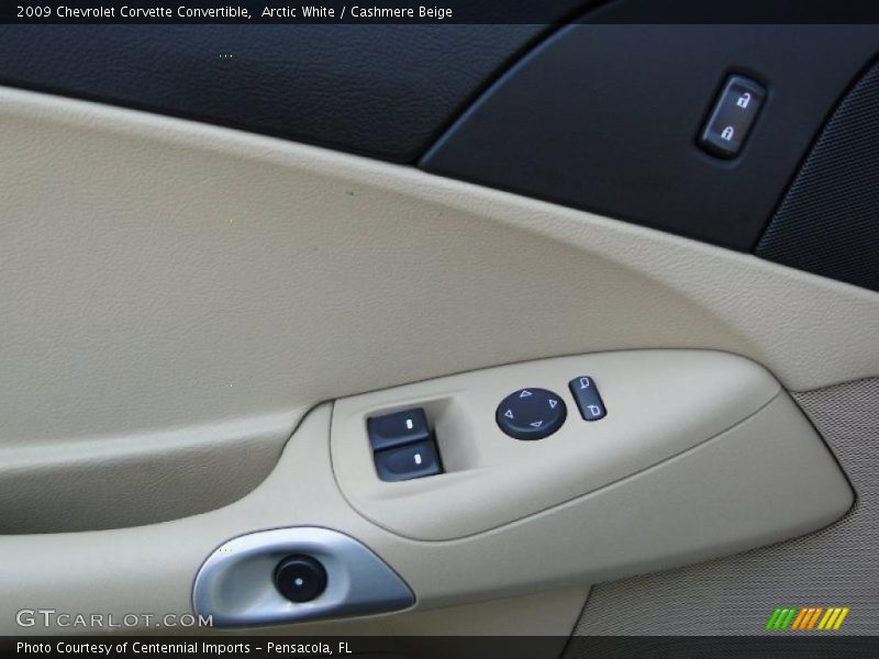 Arctic White / Cashmere Beige 2009 Chevrolet Corvette Convertible