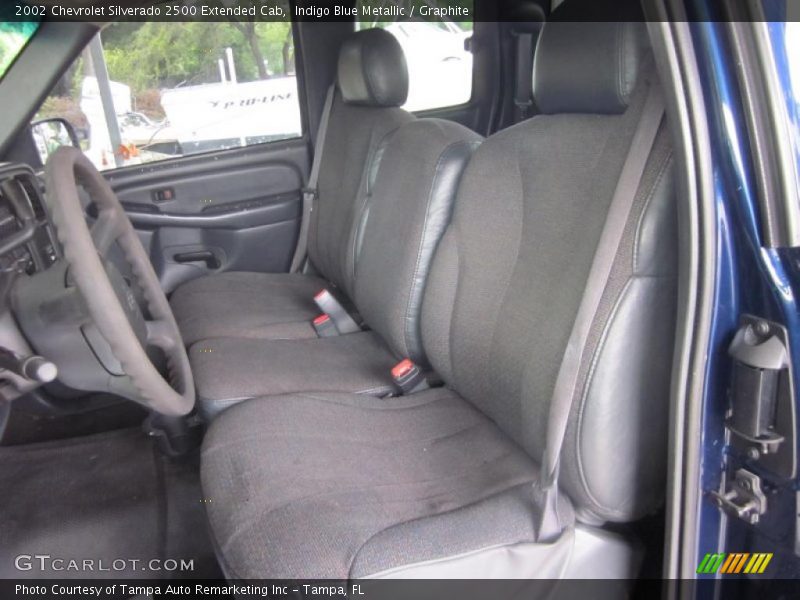Indigo Blue Metallic / Graphite 2002 Chevrolet Silverado 2500 Extended Cab