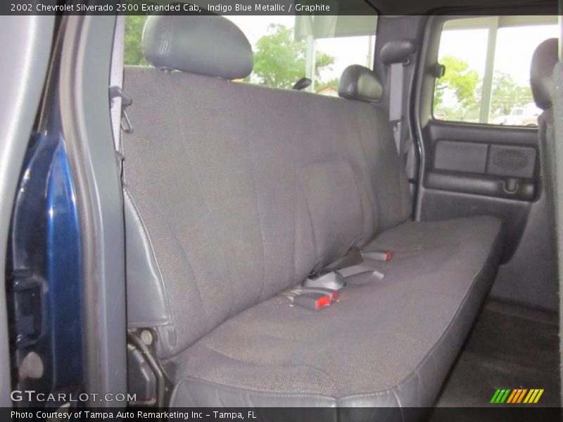 Indigo Blue Metallic / Graphite 2002 Chevrolet Silverado 2500 Extended Cab