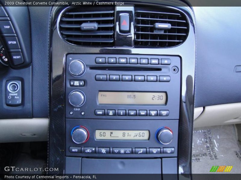 Arctic White / Cashmere Beige 2009 Chevrolet Corvette Convertible