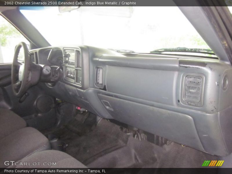 Indigo Blue Metallic / Graphite 2002 Chevrolet Silverado 2500 Extended Cab