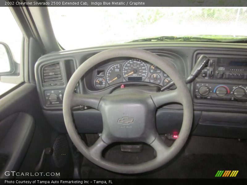 Indigo Blue Metallic / Graphite 2002 Chevrolet Silverado 2500 Extended Cab