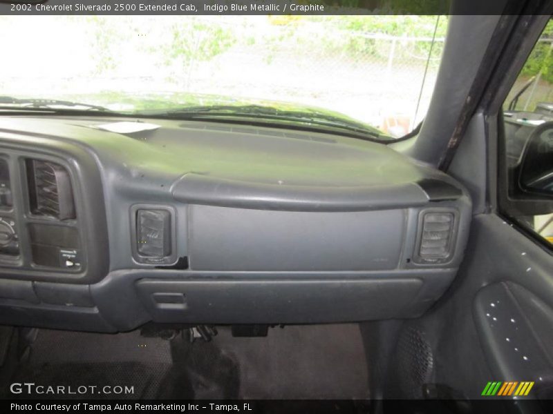 Indigo Blue Metallic / Graphite 2002 Chevrolet Silverado 2500 Extended Cab
