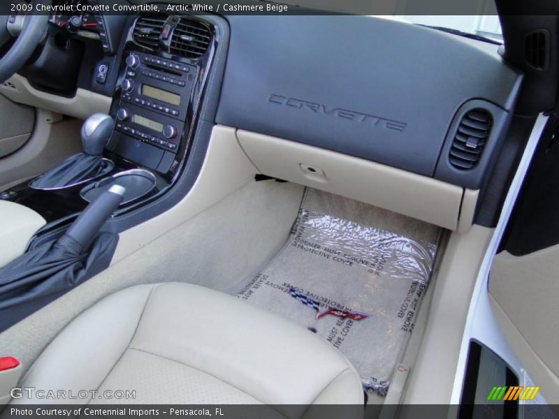 Arctic White / Cashmere Beige 2009 Chevrolet Corvette Convertible