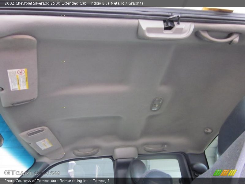 Indigo Blue Metallic / Graphite 2002 Chevrolet Silverado 2500 Extended Cab