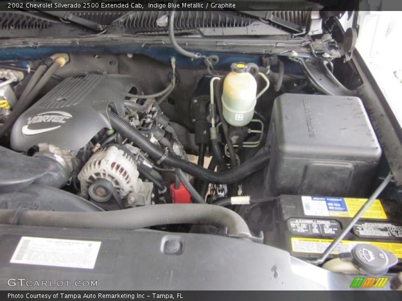 Indigo Blue Metallic / Graphite 2002 Chevrolet Silverado 2500 Extended Cab