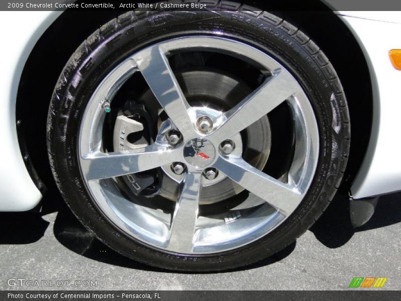 Arctic White / Cashmere Beige 2009 Chevrolet Corvette Convertible