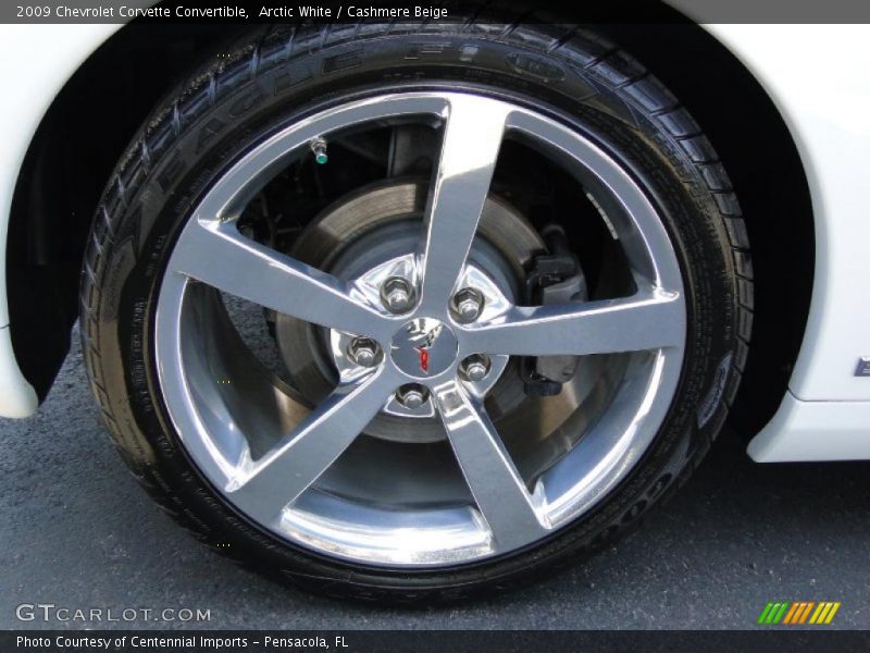 Arctic White / Cashmere Beige 2009 Chevrolet Corvette Convertible