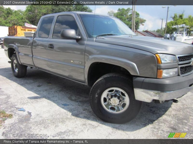 Graystone Metallic / Dark Charcoal 2007 Chevrolet Silverado 2500HD LT Extended Cab