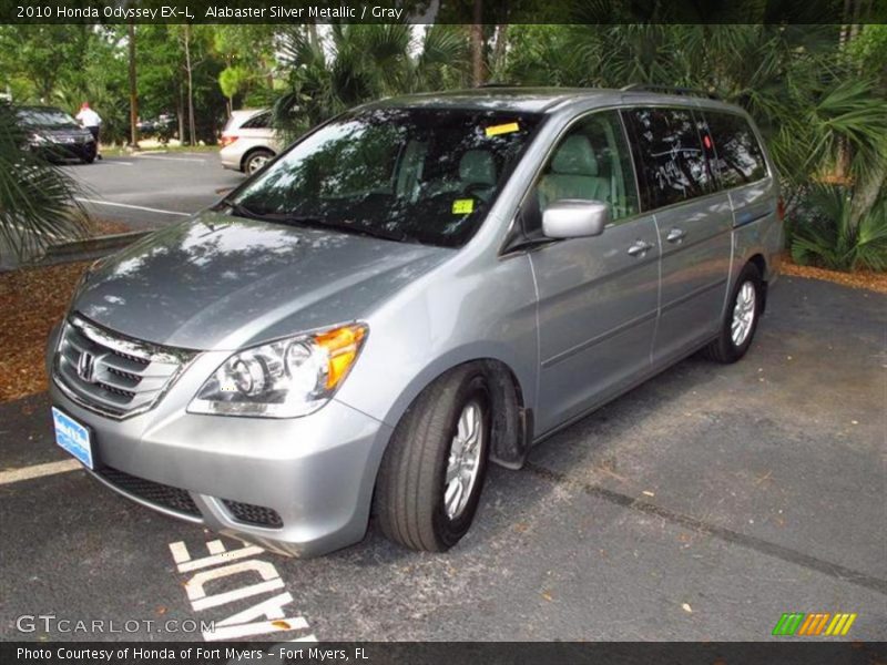 Alabaster Silver Metallic / Gray 2010 Honda Odyssey EX-L
