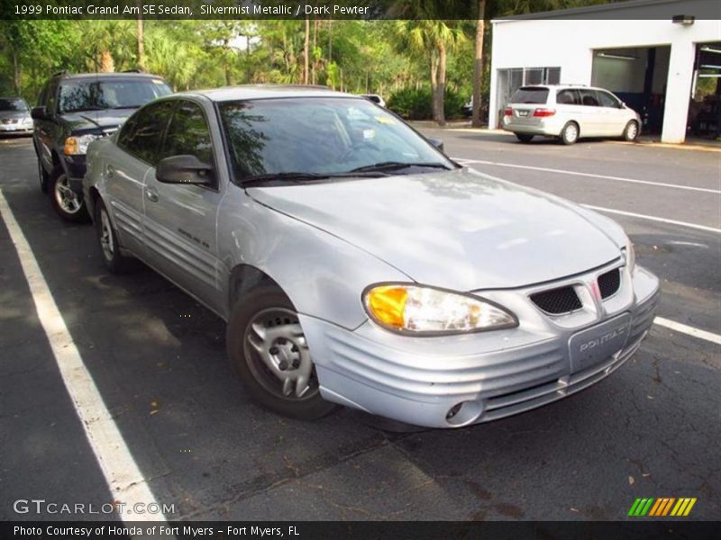 Silvermist Metallic / Dark Pewter 1999 Pontiac Grand Am SE Sedan