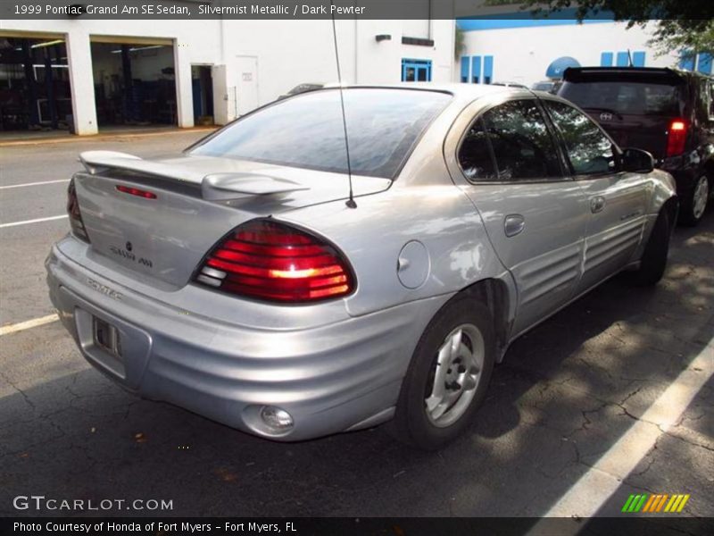 Silvermist Metallic / Dark Pewter 1999 Pontiac Grand Am SE Sedan