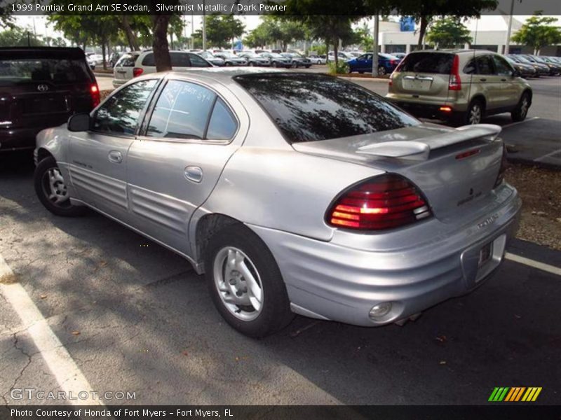 Silvermist Metallic / Dark Pewter 1999 Pontiac Grand Am SE Sedan