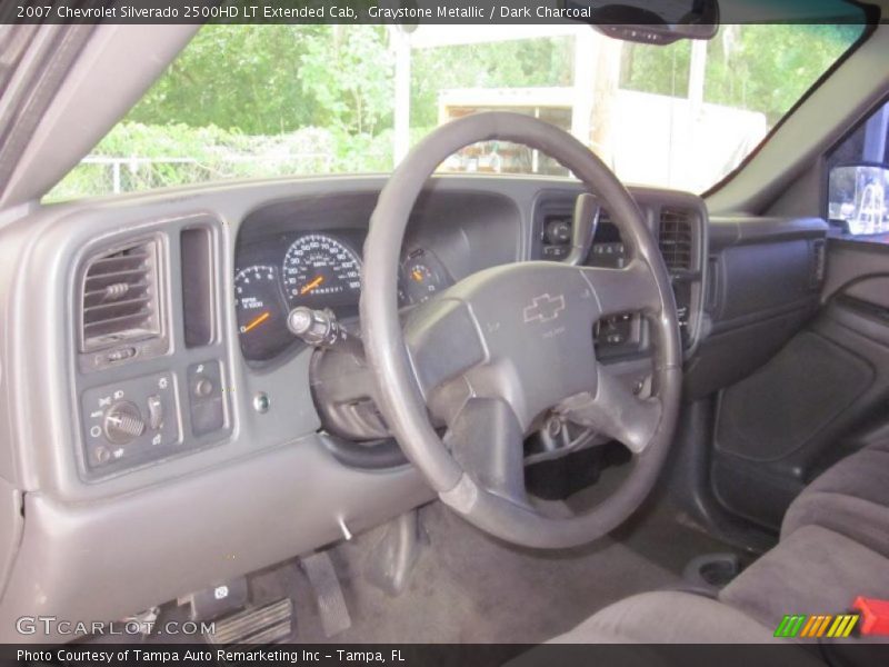 Graystone Metallic / Dark Charcoal 2007 Chevrolet Silverado 2500HD LT Extended Cab