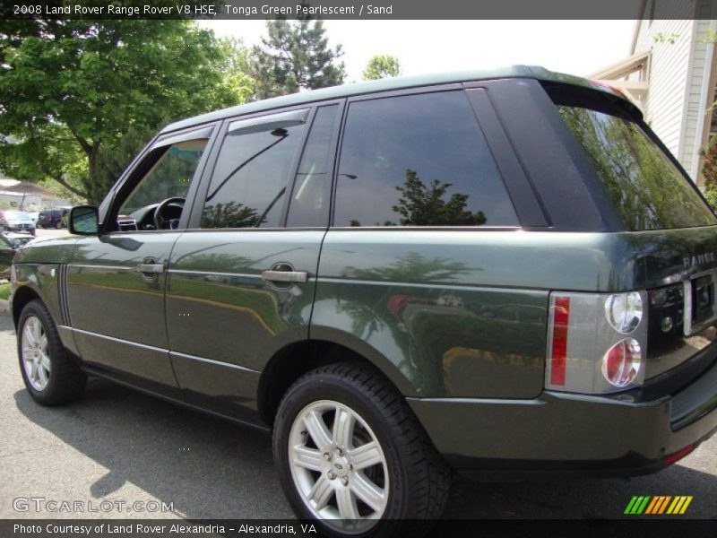 Tonga Green Pearlescent / Sand 2008 Land Rover Range Rover V8 HSE