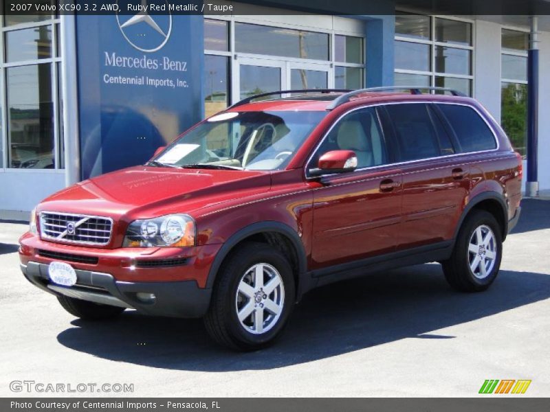 Ruby Red Metallic / Taupe 2007 Volvo XC90 3.2 AWD