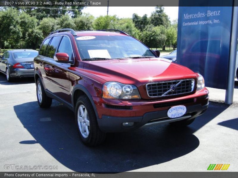 Ruby Red Metallic / Taupe 2007 Volvo XC90 3.2 AWD