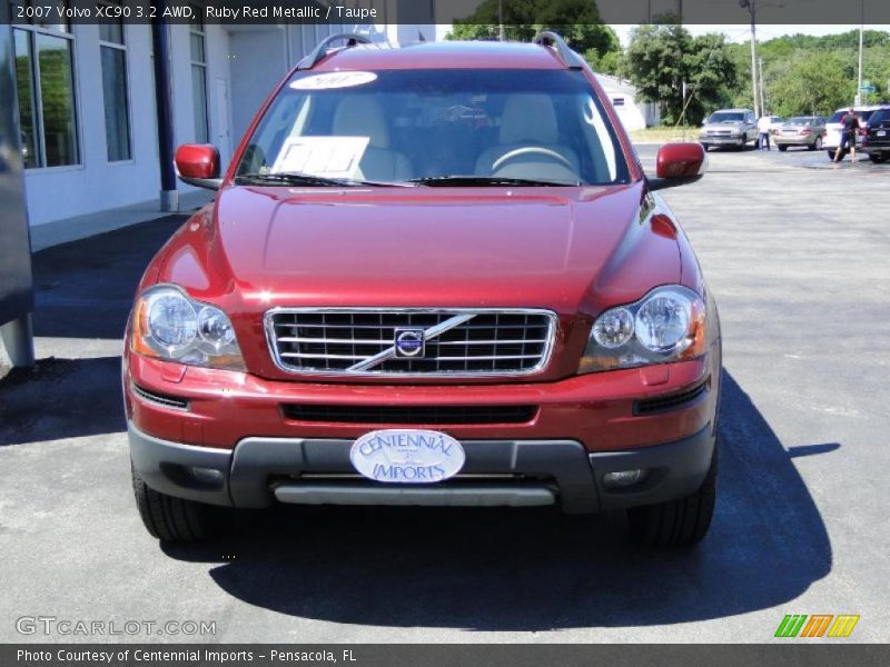 Ruby Red Metallic / Taupe 2007 Volvo XC90 3.2 AWD