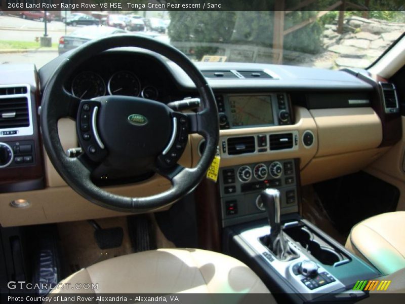 Tonga Green Pearlescent / Sand 2008 Land Rover Range Rover V8 HSE