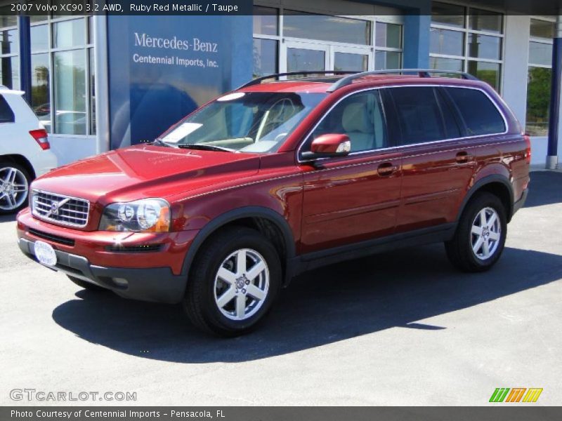 Ruby Red Metallic / Taupe 2007 Volvo XC90 3.2 AWD