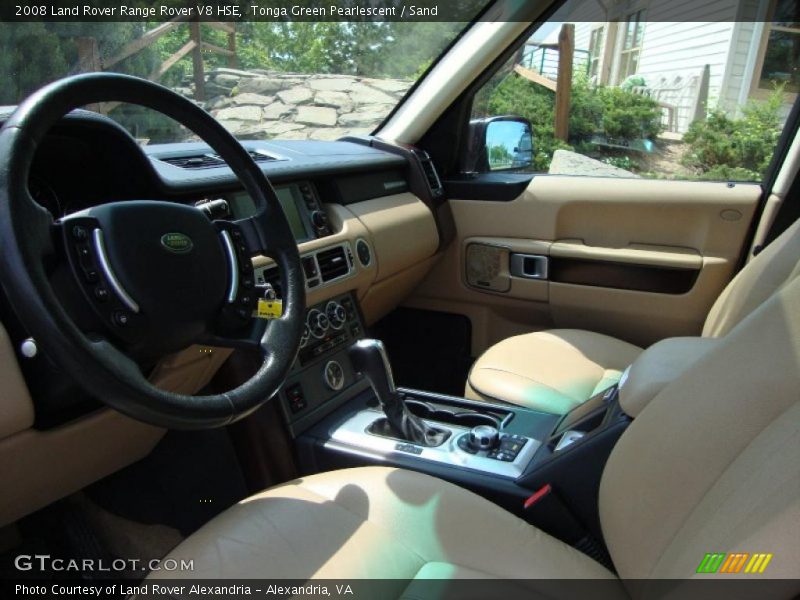 Tonga Green Pearlescent / Sand 2008 Land Rover Range Rover V8 HSE