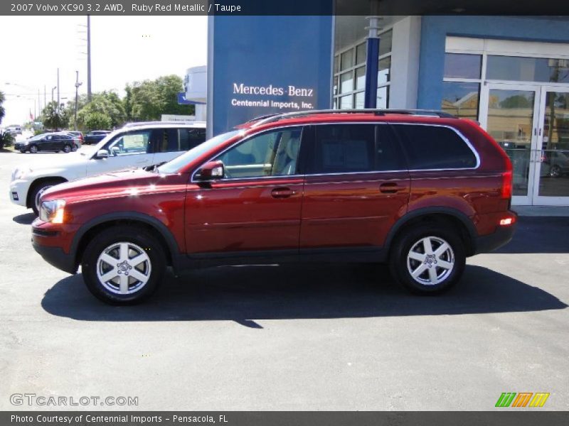 Ruby Red Metallic / Taupe 2007 Volvo XC90 3.2 AWD